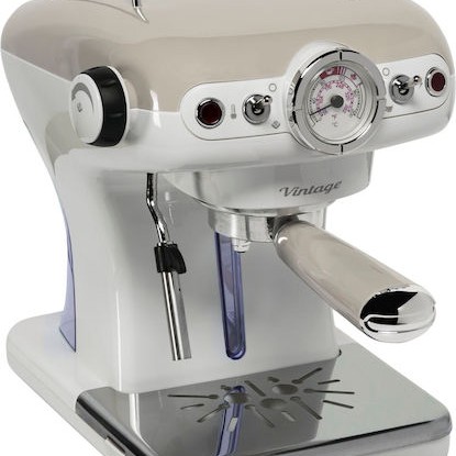 Ariete Vintage Μηχανή Espresso 900W Πίεσης 15bar Beige