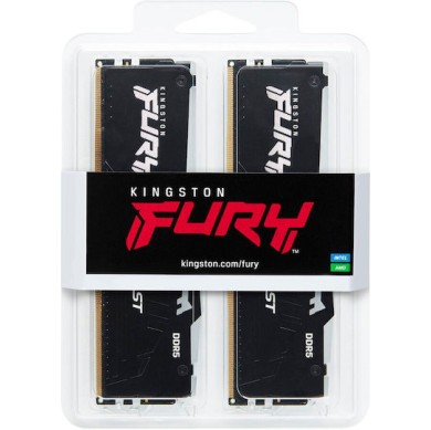 Kingston Fury Beast RGB DDR5 32GB RAM με 2x16GB Modules και Ταχύτητα 6800 για Desktop