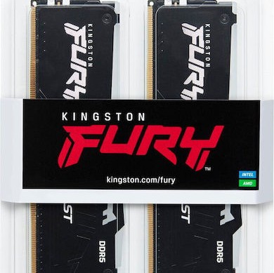 Kingston Fury Beast RGB DDR5 32GB RAM με 2x16GB Modules και Ταχύτητα 6800 για Desktop