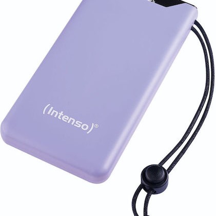 Intenso F10000 Power Bank 10000mAh 20W με Θύρα USB-A και Θύρα USB-C Quick Charge 3.0 Lila