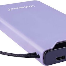 Intenso F10000 Power Bank 10000mAh 20W με Θύρα USB-A και Θύρα USB-C Quick Charge 3.0 Lila