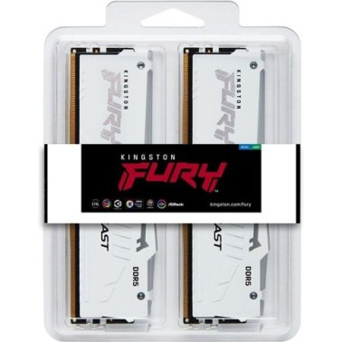 Kingston Fury Beast RGB DDR5 32GB RAM με 2x16GB Modules και Ταχύτητα 6800 για Desktop