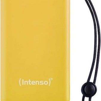Intenso F10000 Power Bank 10000mAh 20W με Θύρα USB-A και Θύρα USB-C Quick Charge 3.0 Κίτρινο