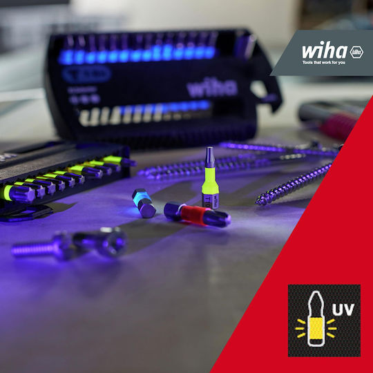 Wiha Σετ 31 Μύτες Κατσαβιδιού Αστέρι / Torx / Σταυρός