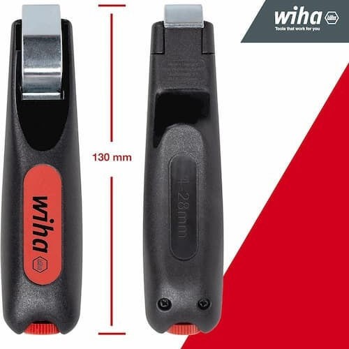 Wiha Ρυθμιζόμενος Απογυμνωτής Καλωδίων με Μήκος 130mm