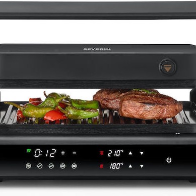 Severin Τοστιέρα Γκριλιέρα 1800W Μαύρη