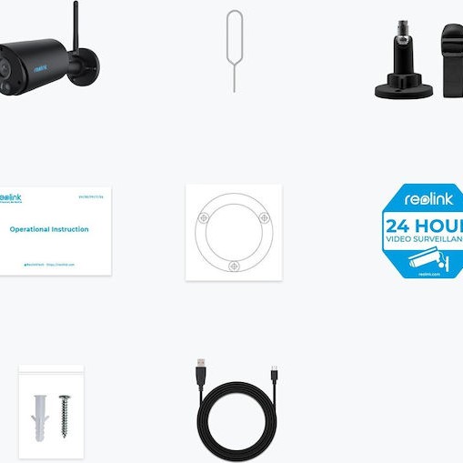 Reolink Argus Series IP Κάμερα Παρακολούθησης Wi-Fi Full HD+ 3MP Αδιάβροχη Μπαταρίας με Αμφίδρομη Επικοινωνία