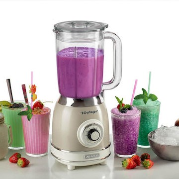 Ariete Μπλέντερ για Smoothies με Γυάλινη Κανάτα 1.5lt 1000W Μπεζ