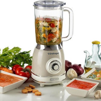 Ariete Μπλέντερ για Smoothies με Γυάλινη Κανάτα 1.5lt 1000W Μπεζ