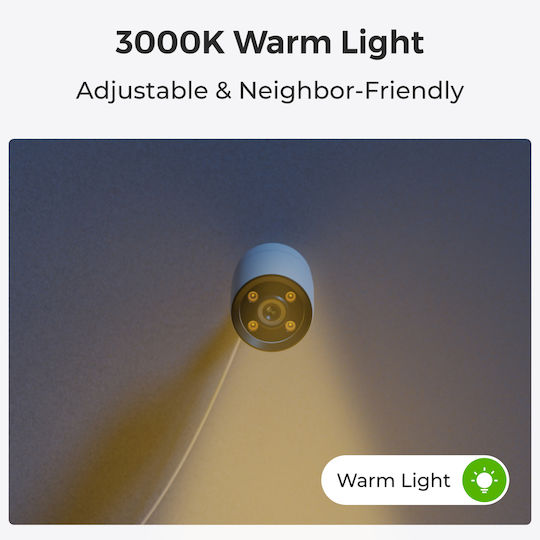 Reolink ColorX Series P320X IP Κάμερα Παρακολούθησης Full HD+ 4MP Αδιάβροχη με Αμφίδρομη Επικοινωνία και Φακό 4mm