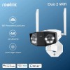 Reolink Duo Series IP Dual Κάμερα Παρακολούθησης 4K Αδιάβροχη με Αμφίδρομη Επικοινωνία