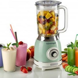 Ariete Μπλέντερ για Smoothies με Γυάλινη Κανάτα 1.5lt 1000W Πράσινο 00C058304AR0