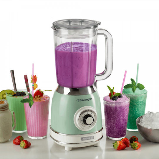 Ariete Μπλέντερ για Smoothies με Γυάλινη Κανάτα 1.5lt 1000W Πράσινο 00C058304AR0