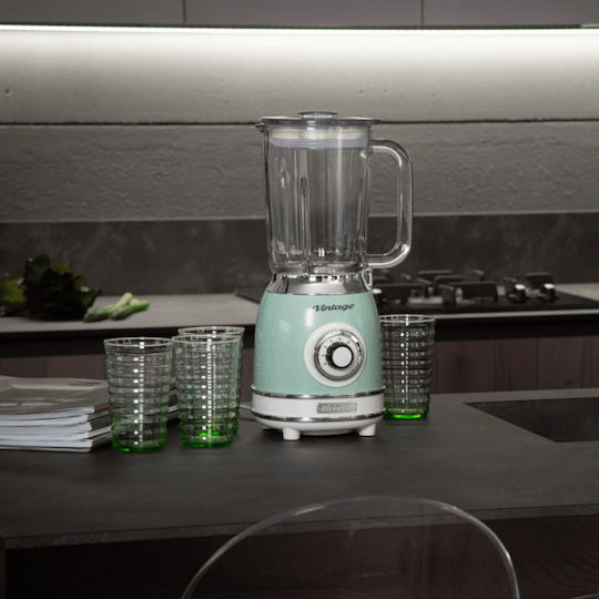 Ariete Μπλέντερ για Smoothies με Γυάλινη Κανάτα 1.5lt 1000W Πράσινο 00C058304AR0
