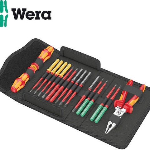 Kraftform Kompakt Vde Insulated Tools Set Screwdrivers Bits Pliers Wera 05006612001 17 Pieces