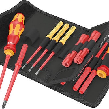 Wera Σετ Κατσαβίδια Ηλεκτρολόγου VDE Ακριβείας Kraftform Compact