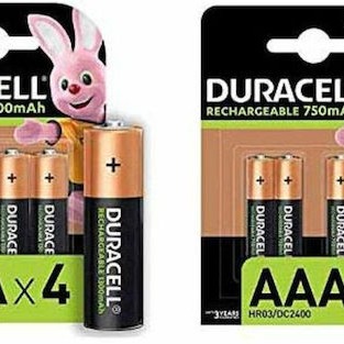 Duracell Επαναφορτιζόμενες Μπαταρίες AA Ni-MH 1300mAh 4τμχ