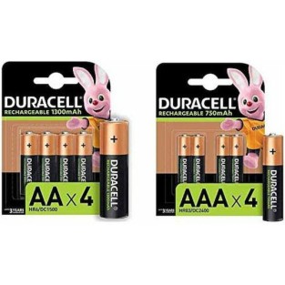 Duracell Επαναφορτιζόμενες Μπαταρίες AA Ni-MH 1300mAh 4τμχ