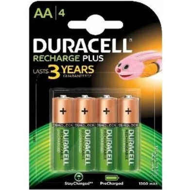 Duracell Επαναφορτιζόμενες Μπαταρίες AA Ni-MH 1300mAh 4τμχ
