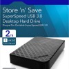 Verbatim Store 'n' Save USB 3.0 Εξωτερικός HDD 2TB 3.5