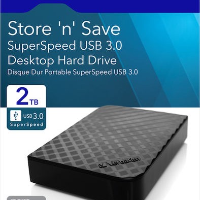 Verbatim Store 'n' Save USB 3.0 Εξωτερικός HDD 2TB 3.5