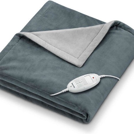Beurer HD 75 Ημίδιπλη Ηλεκτρική Κουβέρτα Πλενόμενη Dark Gray 100W 130x180εκ.