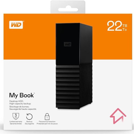 Western Digital Elements USB 2.0 / USB 3.0 Εξωτερικός HDD 22TB 2.5