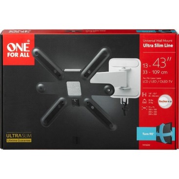 One For All Turn TV Wall Mount Βάση Τηλεόρασης Τοίχου με Βραχίονα έως 43