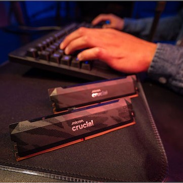 Crucial Pro OC DDR5 32GB RAM με 2x16GB Modules και Ταχύτητα 6400 για Desktop