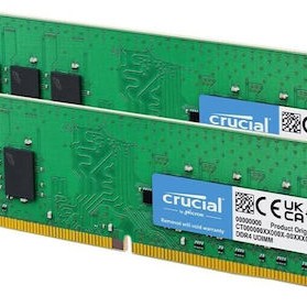 Crucial DDR4 32GB RAM με 2x16GB Modules και Ταχύτητα 3200 για Desktop
