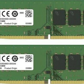 Crucial DDR4 16GB RAM με 2x8GB Modules και Ταχύτητα 3200 για Desktop
