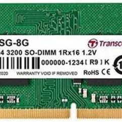 Transcend DDR4 με Module 1x8GB και Ταχύτητα 3200 για Laptop