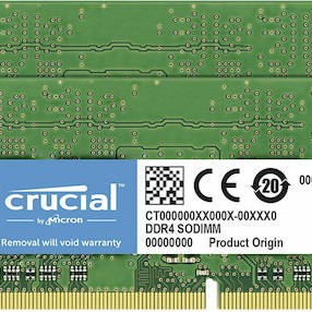 Crucial DDR4 64GB RAM με 2x32GB Modules και Ταχύτητα 3200 για Laptop