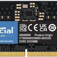 Crucial DDR5 64GB RAM με 2x32GB Modules και Ταχύτητα 5600 για Laptop