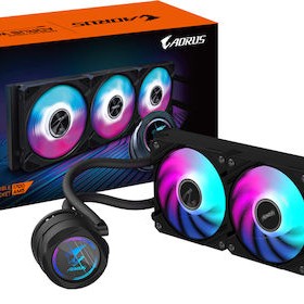 Gigabyte AORUS Waterforce II 360 Υδρόψυξη Επεξεργαστή Τριπλού Ανεμιστήρα 120mm για Socket AM4/AM5/1700/1200 με ARGB Φωτισμό