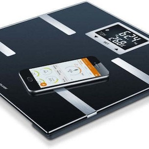 Beurer Smart Ζυγαριά 180kg με Λιπομετρητή & Bluetooth Μαύρη 74938