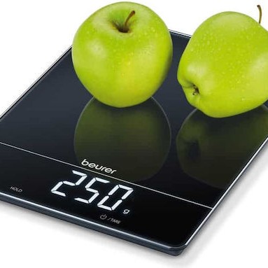 Beurer KS 34 Ψηφιακή Ζυγαριά Κουζίνας 1gr/15kg Μαύρη