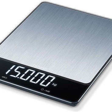 Beurer Ks 34 Xl Ψηφιακή Ζυγαριά Κουζίνας 1gr/15kg Γκρι