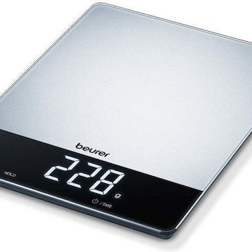 Beurer Ks 34 Xl Ψηφιακή Ζυγαριά Κουζίνας 1gr/15kg Γκρι