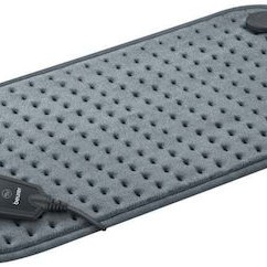 Beurer Xxl Hk 123 Cozy Grey Green Planet Θερμαντικό Επίθεμα Γκρι 60 X 30 Cm