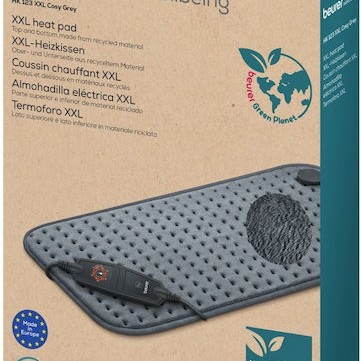 Beurer Xxl Hk 123 Cozy Grey Green Planet Θερμαντικό Επίθεμα Γκρι 60 X 30 Cm