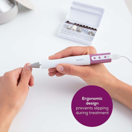 Beurer Τροχός Νυχιών Ρεύματος Λευκός με 6000 Στροφές ανά Λεπτό