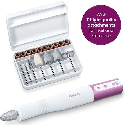 Beurer Τροχός Νυχιών Ρεύματος Λευκός με 6000 Στροφές ανά Λεπτό