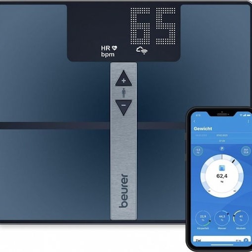 Beurer Smart Ζυγαριά 180kg με Bluetooth Μαύρη 76009