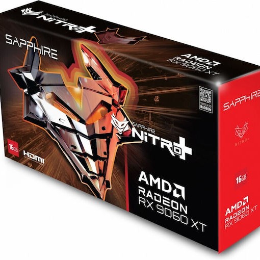 Sapphire Radeon RX 9060 XT 16GB GDDR6 NITRO+ Κάρτα Γραφικών