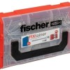Fischer 562273 Fixtainer Powerfast Ii Chipboard, Pre-sorted Assortment Box With 700 Screws And 2 Bits, Countersunk Head, Full Thread And Torx Drive, Universal Set For Mounting De, Silver