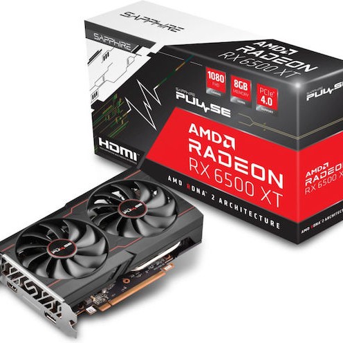 Sapphire Radeon RX 6500 XT 8GB GDDR6 Pulse Κάρτα Γραφικών
