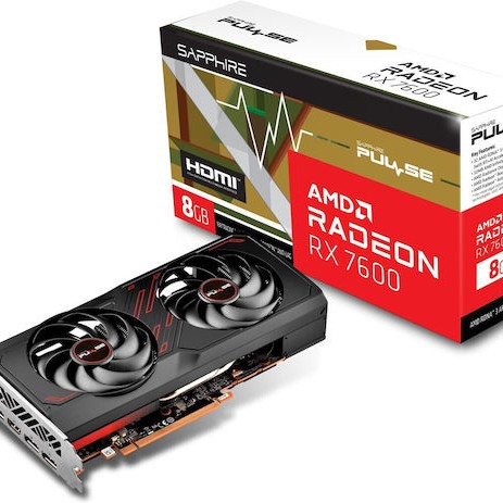 Sapphire Radeon RX 7600 8GB GDDR6 Pulse Κάρτα Γραφικών