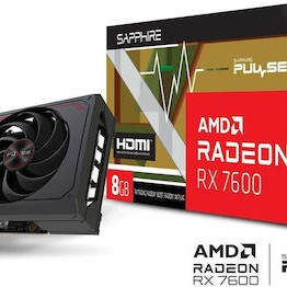 Sapphire Radeon RX 7600 8GB GDDR6 Pulse Κάρτα Γραφικών
