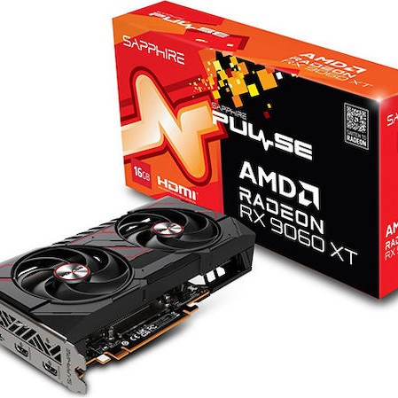 Sapphire Radeon RX 9060 XT 16GB GDDR6 Pulse Κάρτα Γραφικών